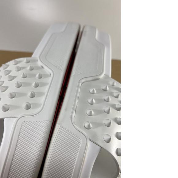 Pool Fun Donna White Studded Sandal Slides WOMEN'S E094 - Picture 10 of 12